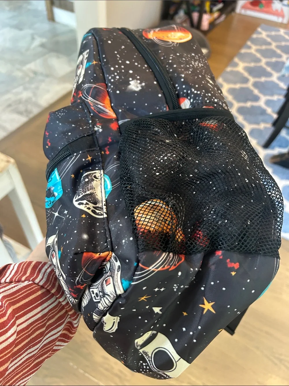 Kids Space Astronaut Backpack - 17 inch Black